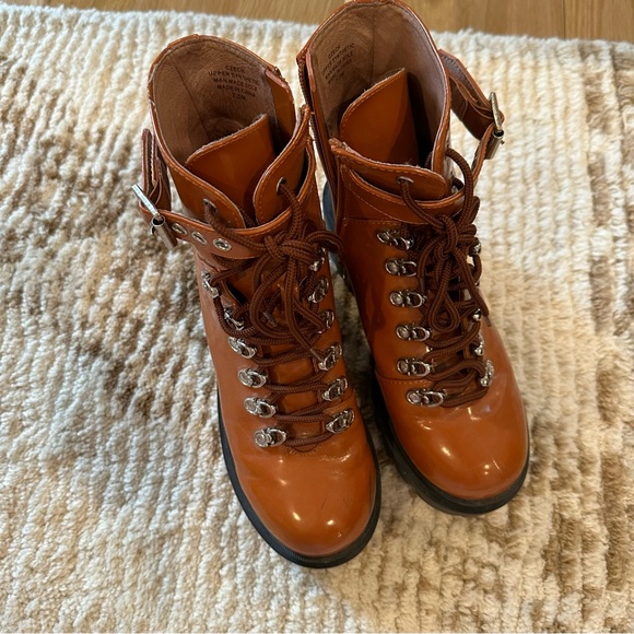 Brown & black Jeffrey Campbell for free people Czech lace up boot - Picture 3 of 7